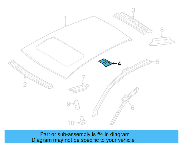 Roof Bow 1K5-817-119