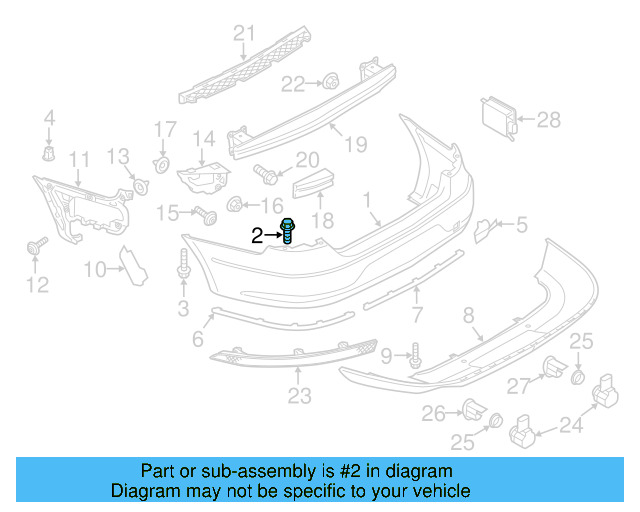 Bumper Cover Mount Bolt WHT-003-954 - View 81