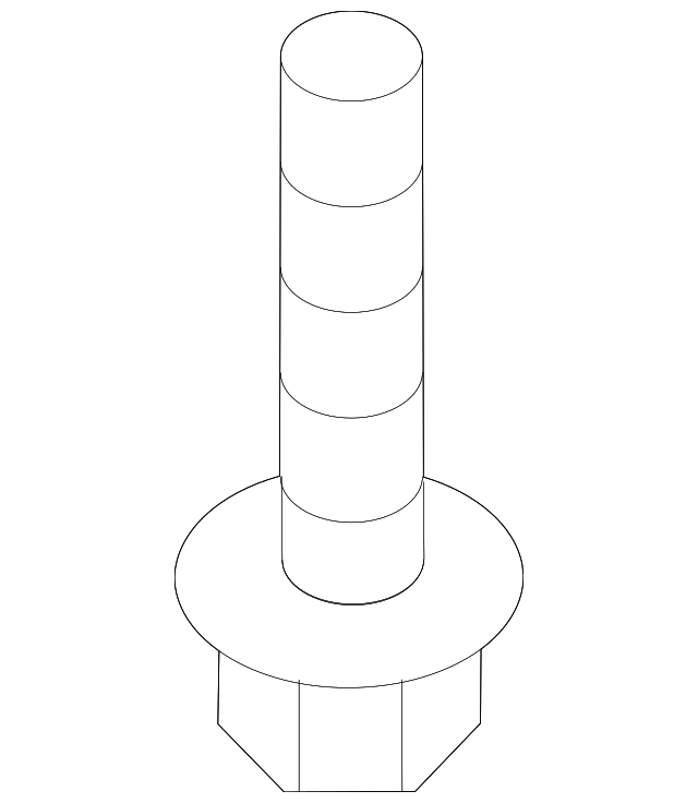 Bumper Cover Mount Bolt WHT-003-954 - View 45