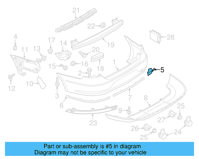Bumper Cover Mount Bolt WHT-003-954 - View 9