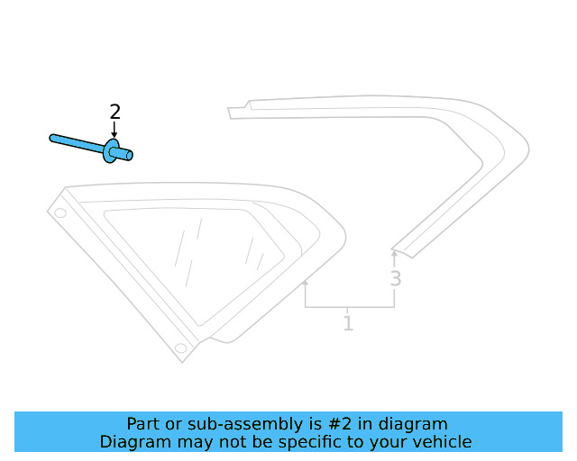 Roof Drip Molding Rivet N-907-878-02 - View 39