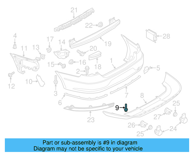 Bumper Cover Mount Bolt WHT-003-954 - View 11