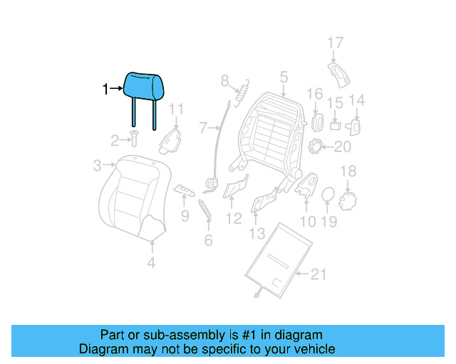 Headrest 1C0-885-901-AE-A64