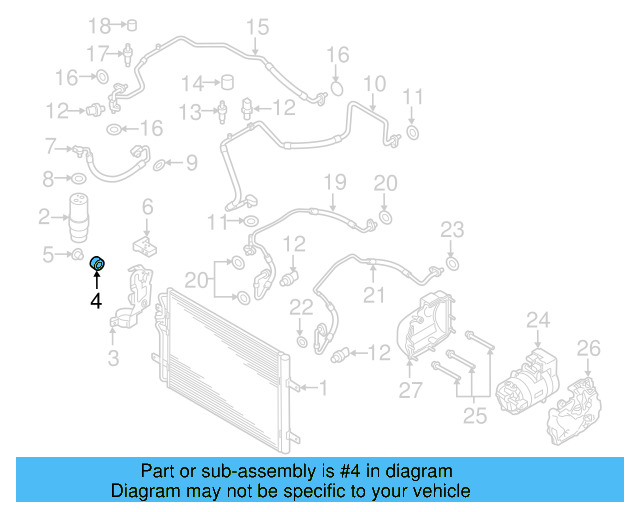 Mount Bracket Grommet 4F0-129-669-E