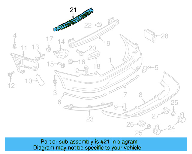 Center Support 3C8-807-863-D - View 2