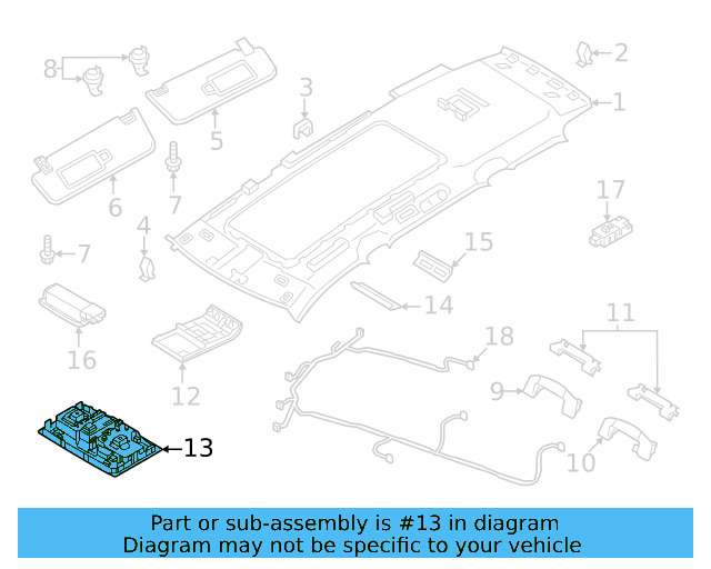 Map Lamp Assembly 17A-947-105-WHI