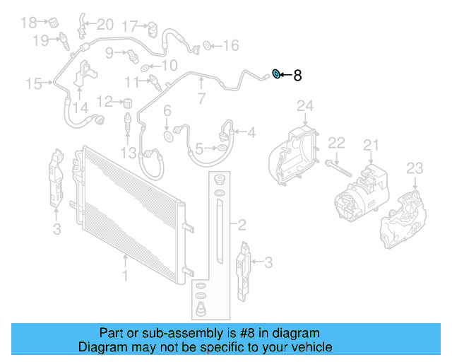 A/C Refrigerant Line O 4E0-260-749-A - View 50
