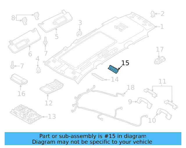Rear Trim 3CN-867-072-A-82V - View 4