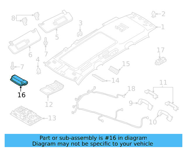 Visor Lamp 5F0-947-109-C-82V - View 16