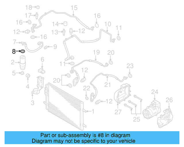Temp Sensor 4M0-959-603 - View 2