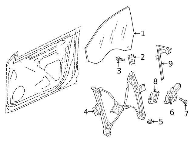 Window Regulator Nut N-106-092-01 - View 30