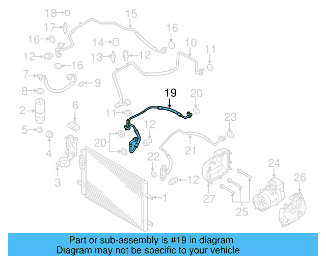 Feed Line 5QE-816-741-G - View 2