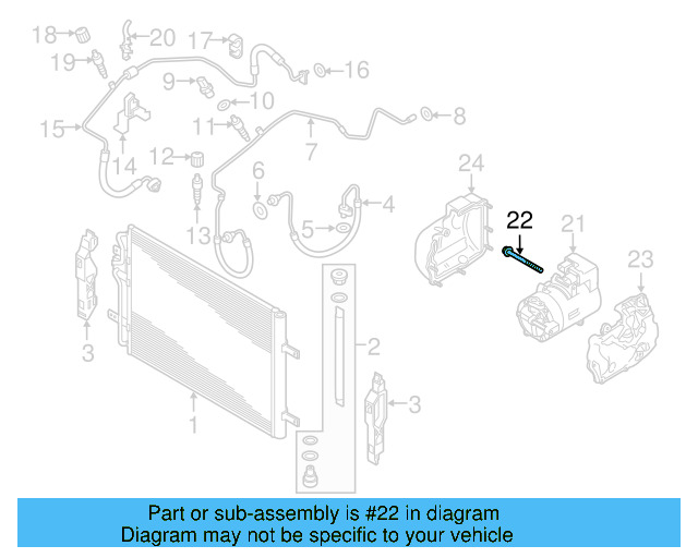 Compressor Mount Bolt N-107-145-01 - View 6