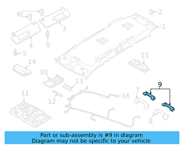 Grip Handle Bracket 3CM-858-687 - View 2