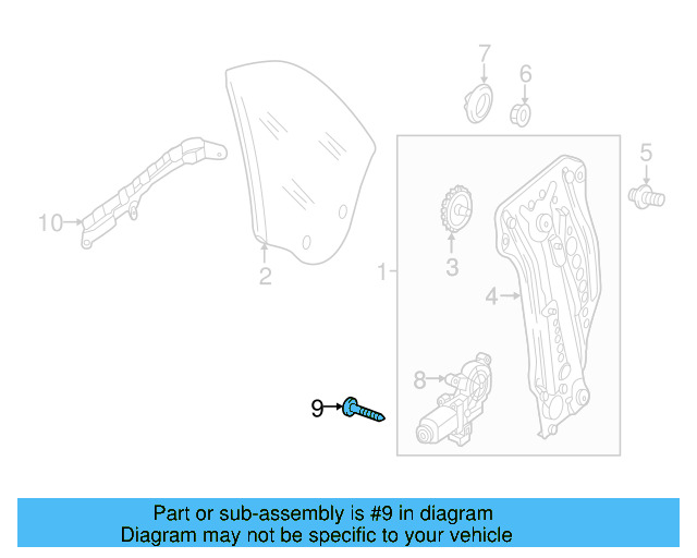 Window Motor Bolt 8Z0-837-691-C - View 37