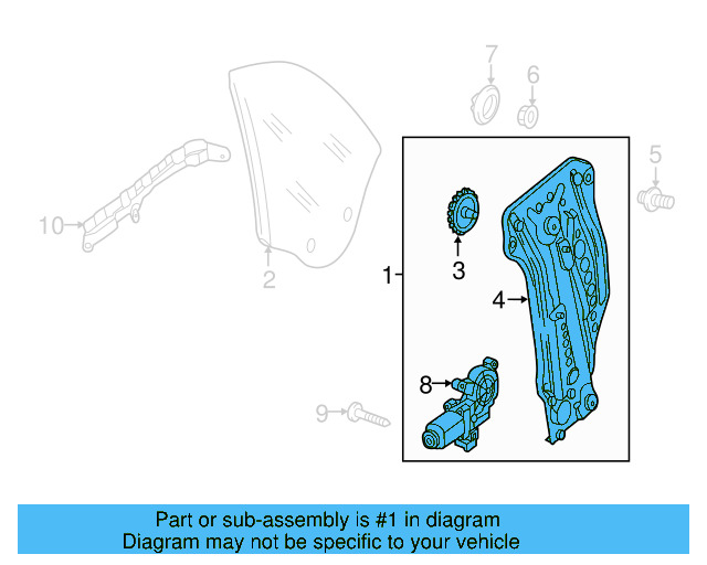 Window Motor 5C3-959-811-D-Z02 - View 6