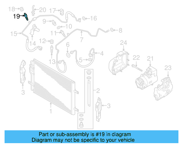A/C Service Valve Core 8E0-820-855 - View 76
