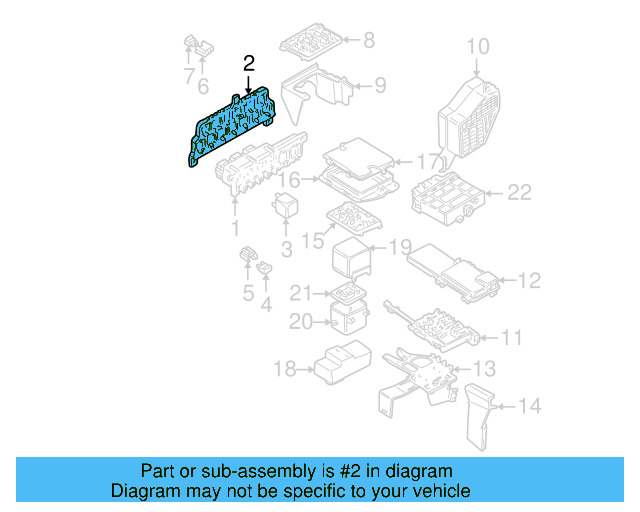 Relay & Fuse Plt Mount 8D0-937-503-E - View 16