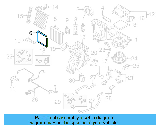 Evaporator Assembly Gasket 5Q0-820-061-B - View 24