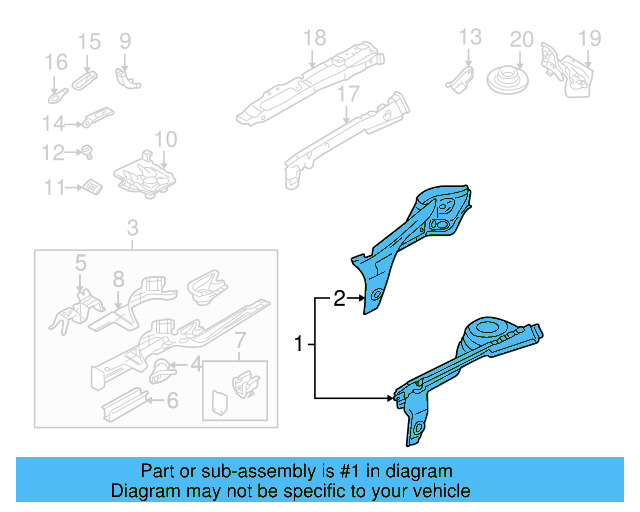 Apron Assembly 8L0-809-102-C - View 3
