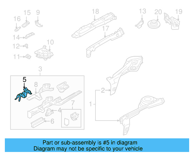 Engine Bracket 8N0-802-068-A - View 19