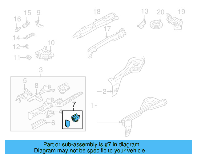 Rail Assembly Extension 1J0-802-531-B
