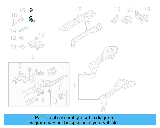 Support Plate 1J0-804-140-A - View 7