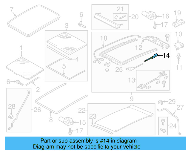 Sunshade Cable 7P0-898-870-A - View 9