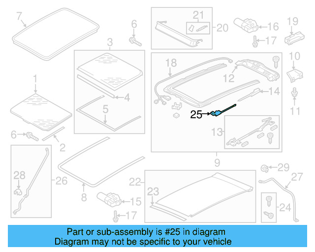 Sunshade Cable 7P0-898-870-A - View 3