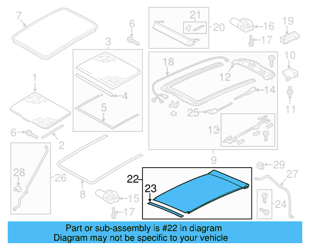 Sunshade 7P0-877-307-C-LE8