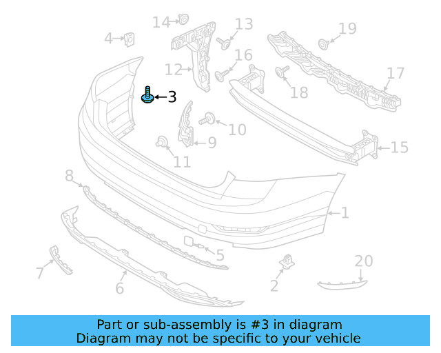 Spoiler Rivet WHT-005-263 - View 30