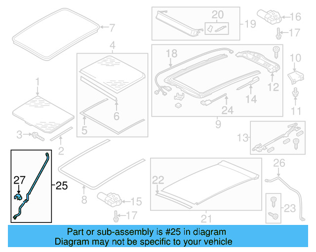 Sunshade Cable 7P0-898-870-A - View 5