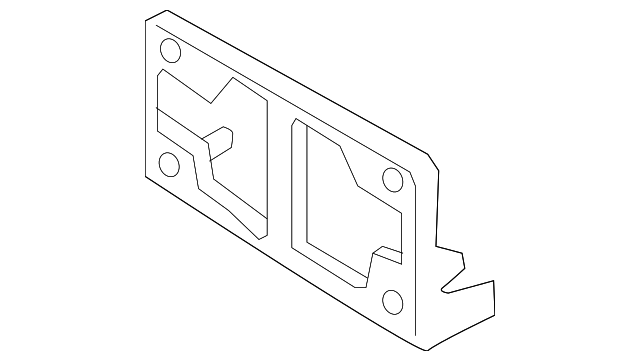 License Bracket 17A-807-287-9B9 - View 2