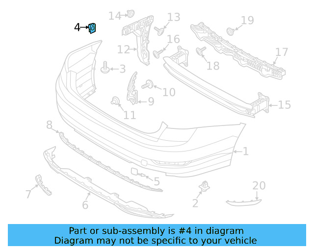 Fender Liner Nut WHT-004-694 - View 27