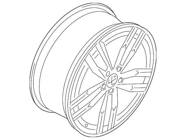 Wheel, Alloy 5G0-601-025-L-8Z8 - View 10