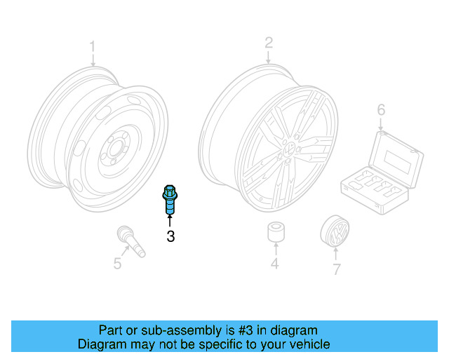 Wheel, Alloy 5G0-601-025-BS-88Z - View 8