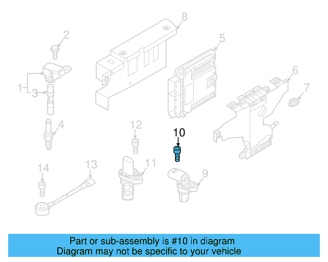 Camshaft Sensor Bolt N-104-514-05 - View 13