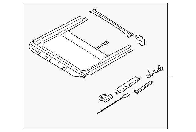 Sunroof Drain Hose Bracket 1K6-877-244 - View 45