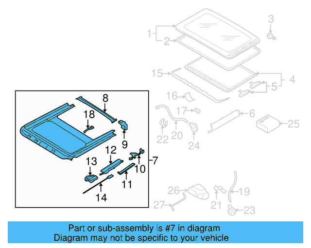 Sunroof Drain Hose Bracket 1K6-877-244 - View 46