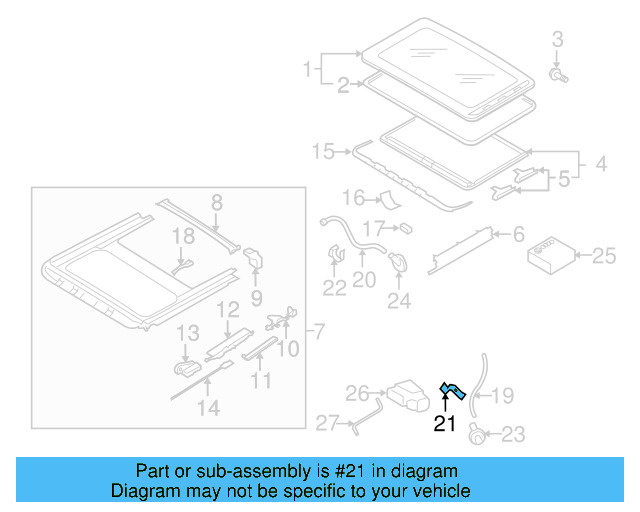 Sunshade Guide 4B0-877-165 - View 55