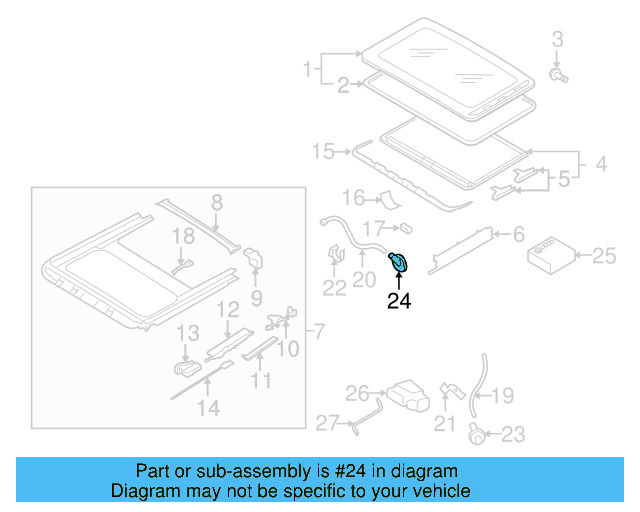 Sunroof Drain Hose Drain Valve 1K0-877-236 - View 22
