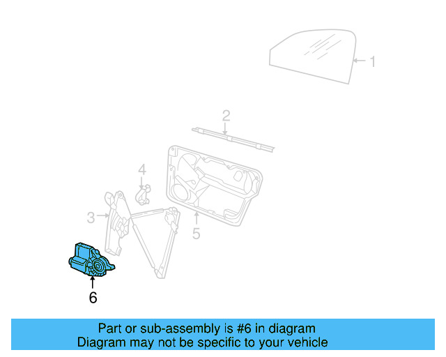 Window Motor 1C2-959-801-D-MX1 - View 6