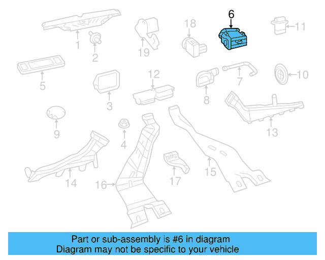 Dashboard Air Vent 5K0-819-704-K-VAL - View 9