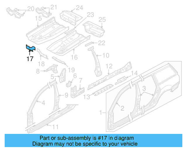 Filler Plate 8D0-805-502-A - View 6