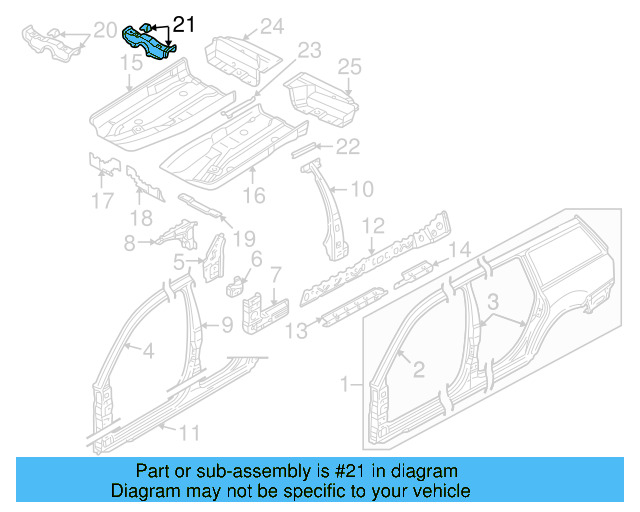 Seat Support 8D0-803-173-G