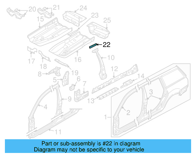 Seat Track 1J0-802-259 - View 7