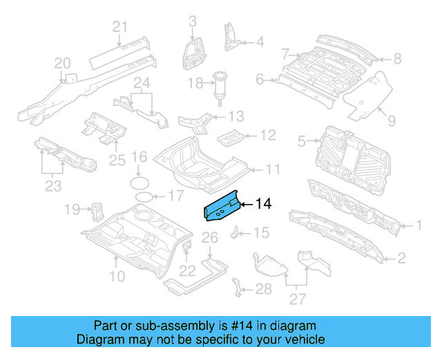 Floor Extension 3B0-802-091-A - View 7
