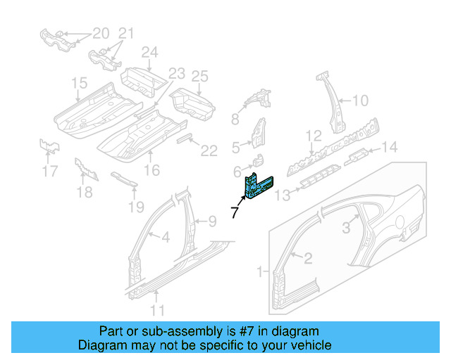 Pillar Reinforced 3B0-809-204-B - View 5