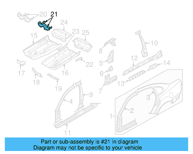 Seat Support 8E0-803-173