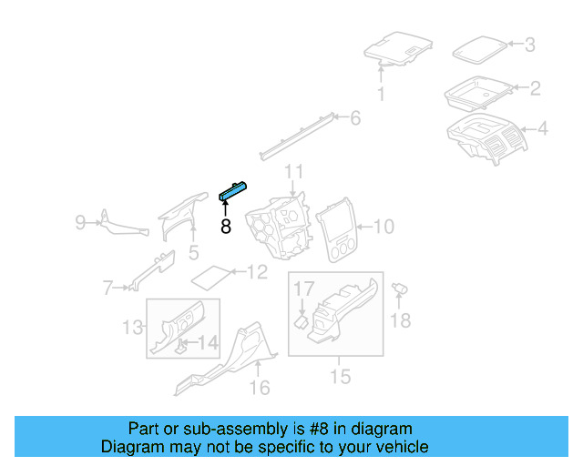 Outer Molding 1K1-858-419-5N9
